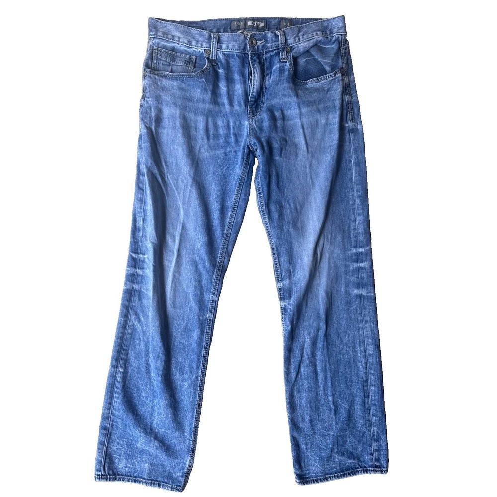 BKE Jake Bootleg Jeans Men's 36L Light Wash Denim Bootcut Stretch